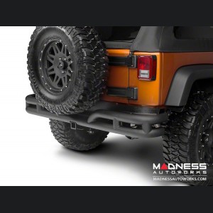 Jeep Wrangler JK Double Tube Bumper - Rear - Black